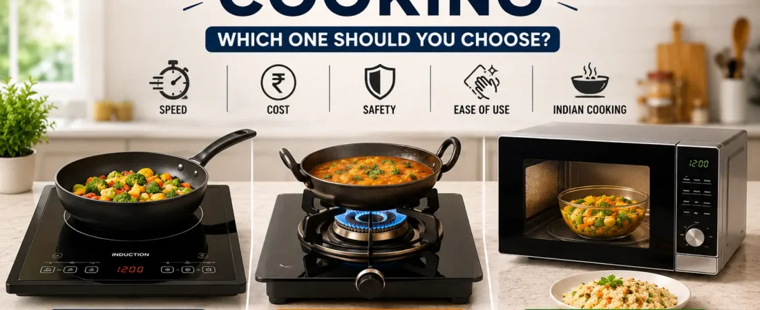 Induction vs Gas vs Microwave Cooking: Pros, Cons & Best Choice, or 3in1 ?