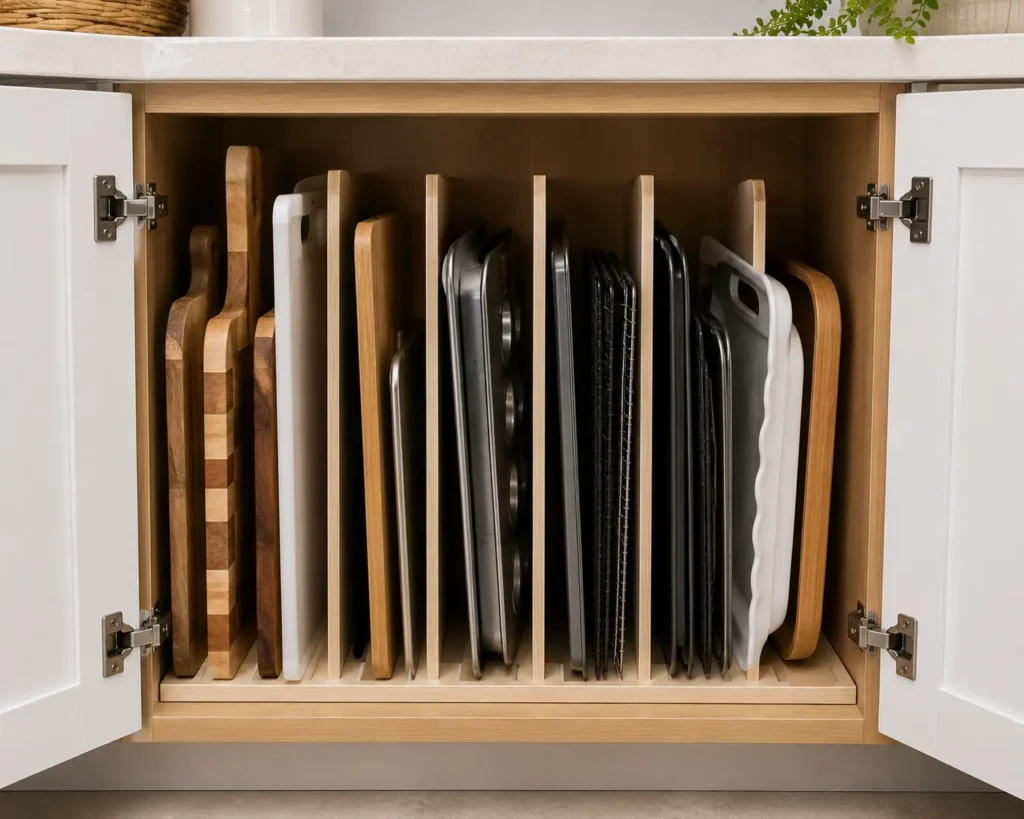 corner cabinet organization ideas
