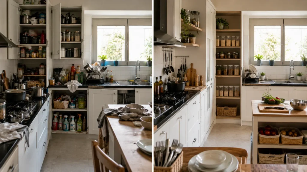 zone-based kitchen organization method
