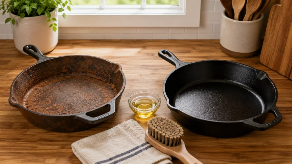 season and care for cast iron cookware