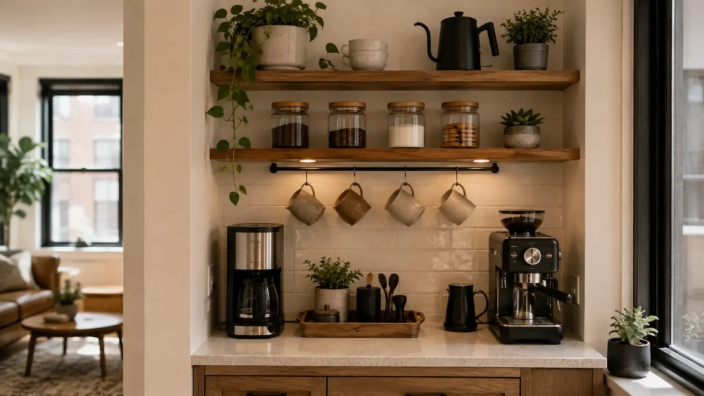 coffee station organization ideas