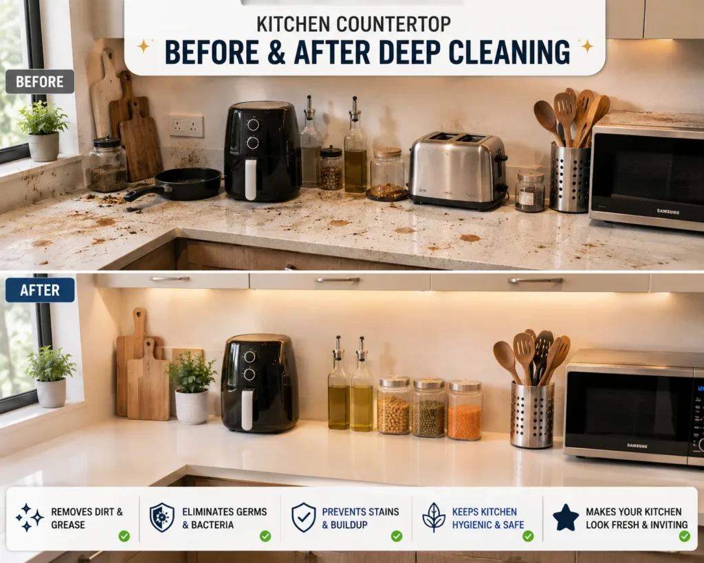 how to deep clean kitchen