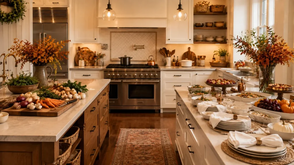 how to organize kitchen for holiday hosting