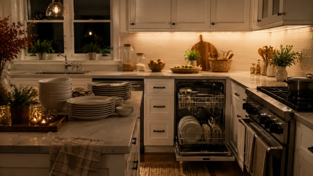 how to organize kitchen for holiday hosting