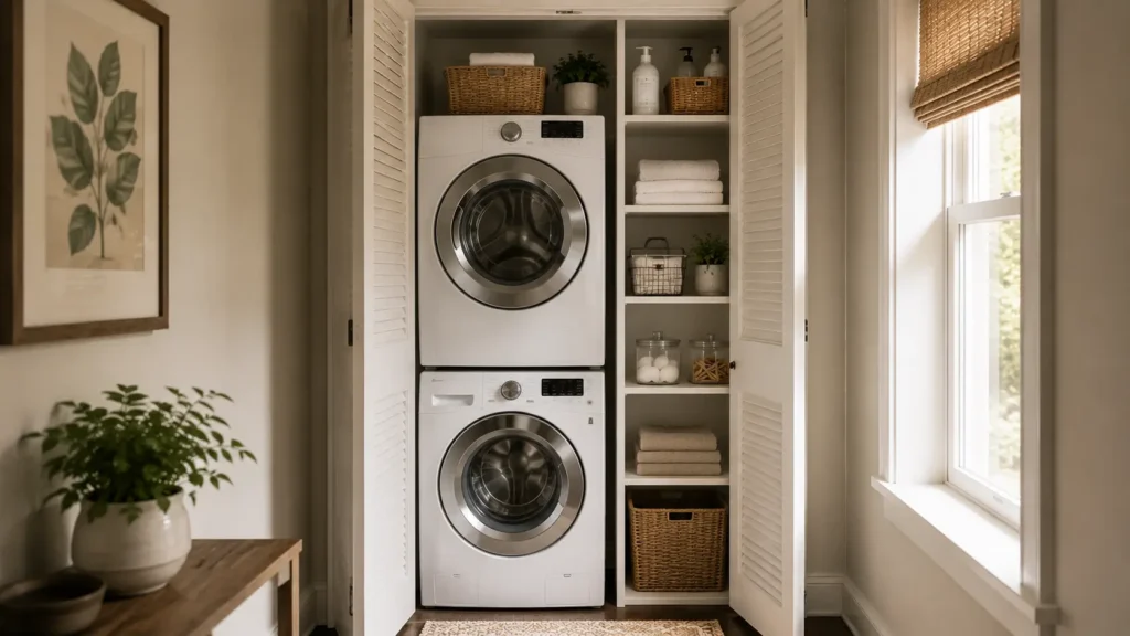 small space laundry room organization ideas
