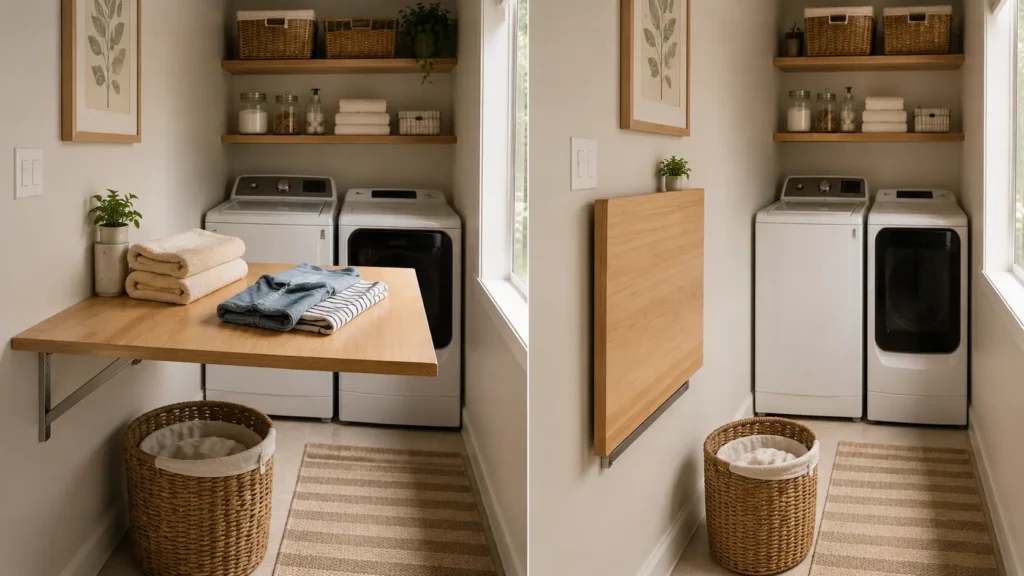small space laundry room organization ideas