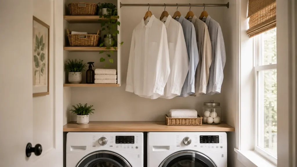 small space laundry room organization ideas
